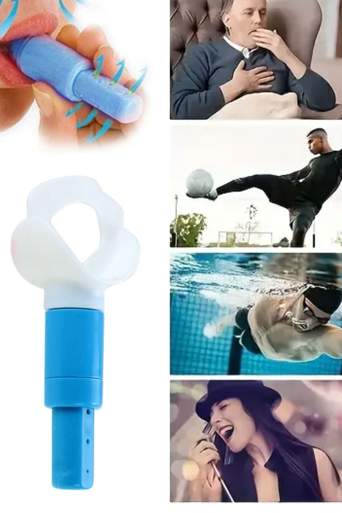 TBL Dekor® Taşınabilir Karın Kası Çalıştırıcı Solunum Egzersiz Eğitmeni Nefes Egzersiz Aparatı