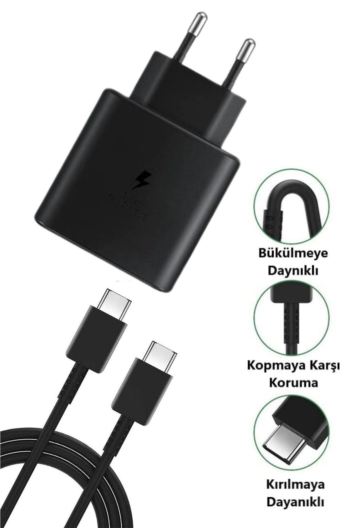 TBL Dekor® 65W Hızlı Şarj Edebilen TYPE C uçlu Şarj Aleti