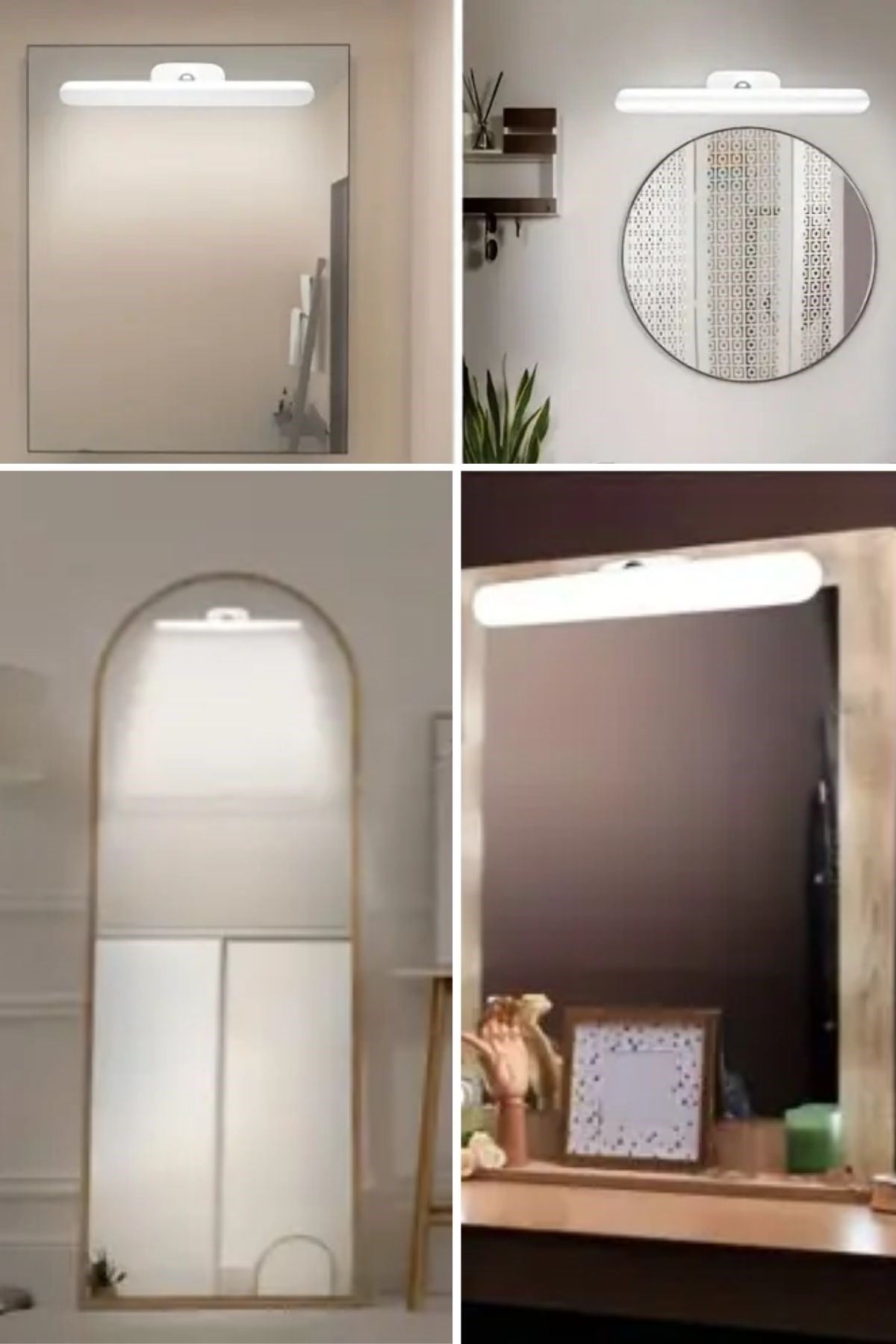 TBL Dekor® Dokunmatik USB İle Şarj Olabilen 27 cm Led Aydınlatma Makyaj Aynası Işığı