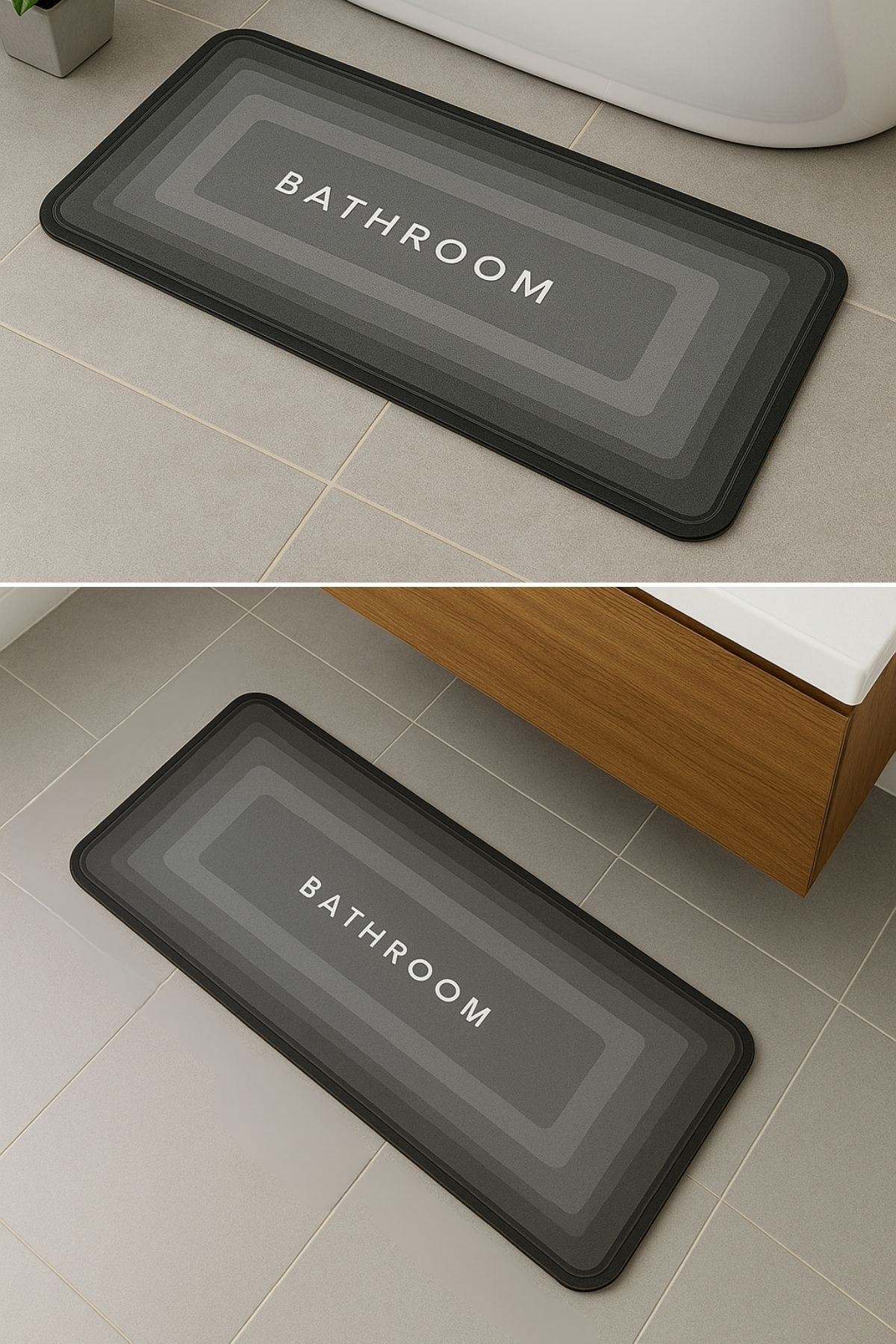 TBL Dekor® Sihirli Süper Su Emici Kaymaz Tabanlı Uzun Paspas 40*120 cm