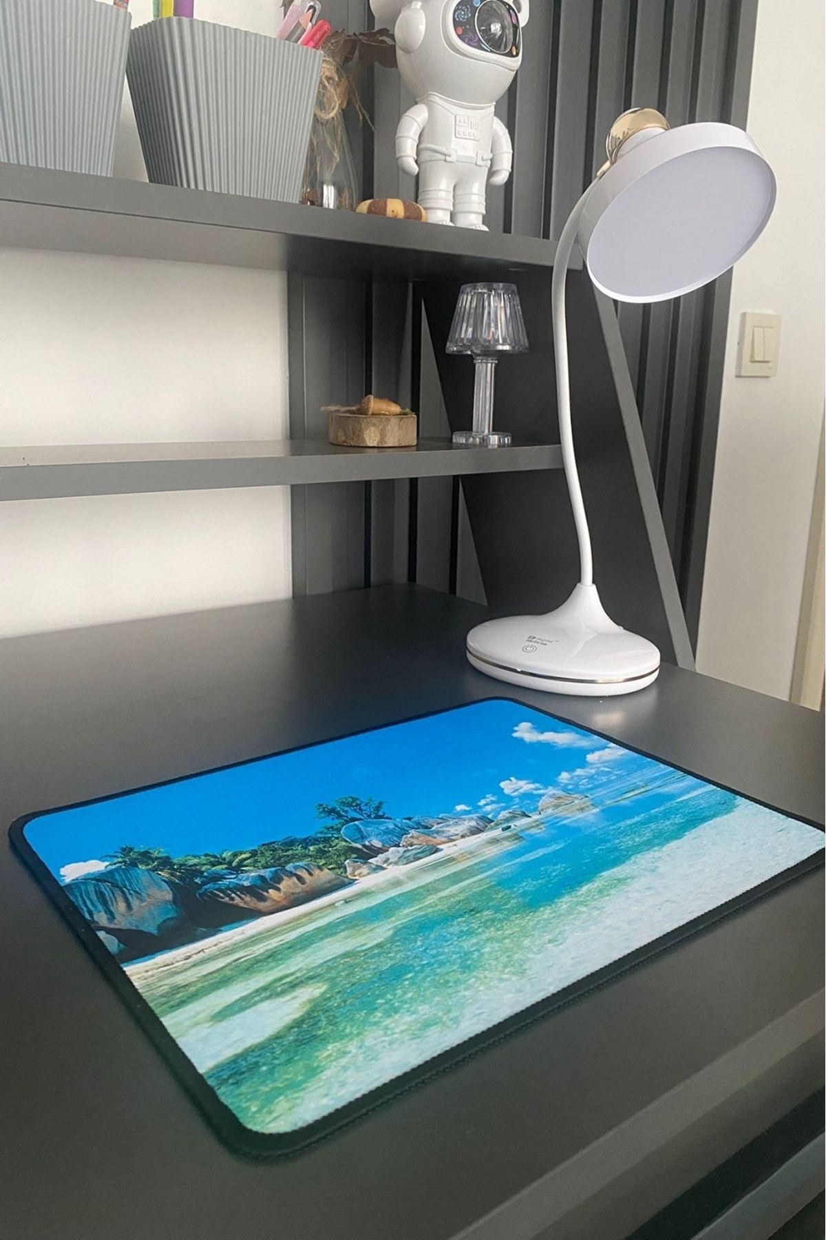 TBL Dekor® 25x32 cm Küçük Boy Mouse Pad Manzara Ada