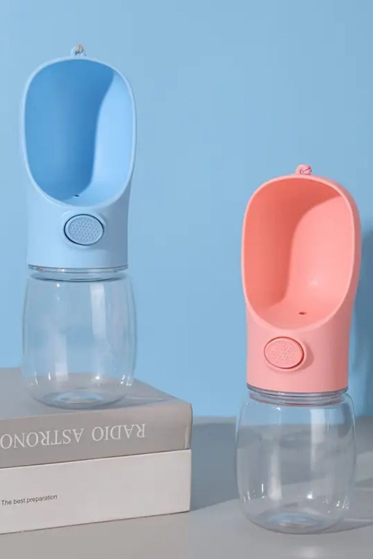 TBL Dekor® Taşınabilir Butonlu 350 ml Evcil Hayvan Suluğu