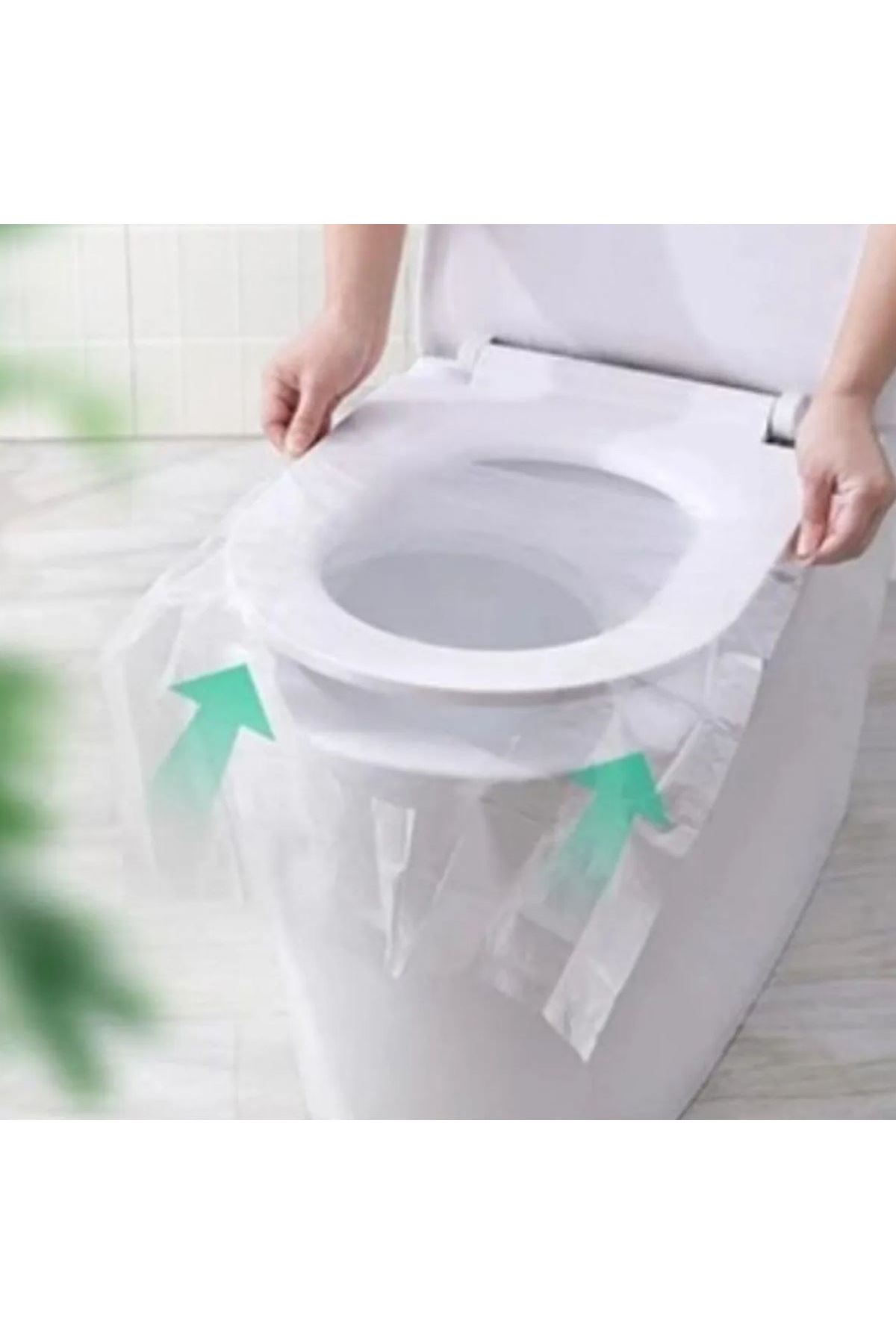 TBL Dekor® 50 Adet Kullan At Pratik Kullanımlı Hijyenik Klozet Kapağı Poşeti