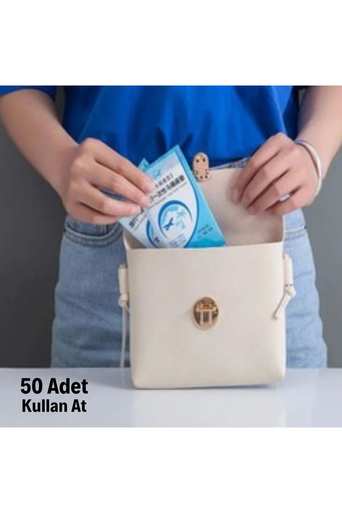 TBL Dekor® 50 Adet Kullan At Pratik Kullanımlı Hijyenik Klozet Kapağı Poşeti