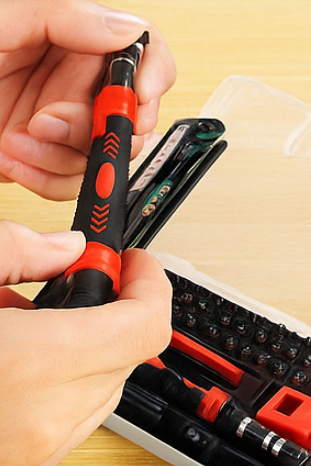 TBL Dekor® Çok Fonksiyonlu Manyetik Uçlu 52'si 1 Arada 42 Uçlu Saatçi Tornavida Seti