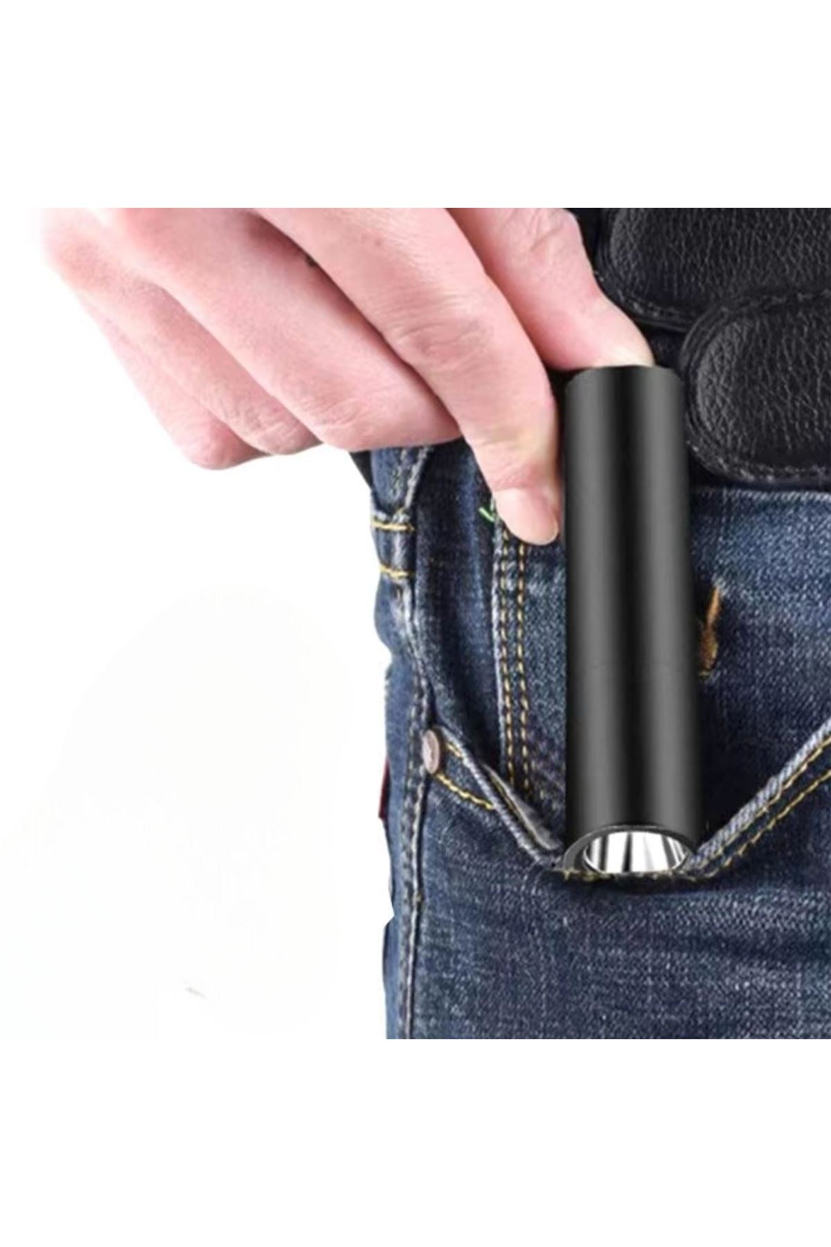 TBL Dekor® Mini Cep Boy USB İle Şarj Olan Oje Kurutucu Sahte Para Kontol LED UV Mor Işık El Feneri