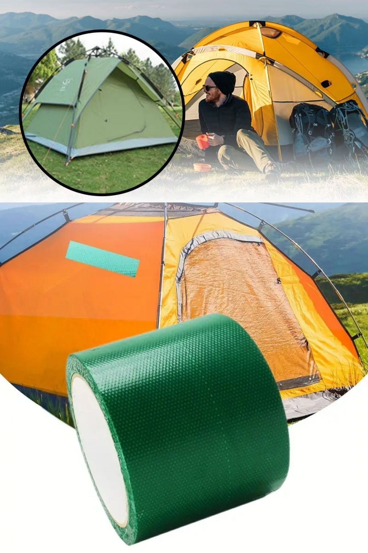 TBL Dekor® 5 cm x 5 mt. Yapışkanlı  Çadır Tente Hortum Tamir Bandı