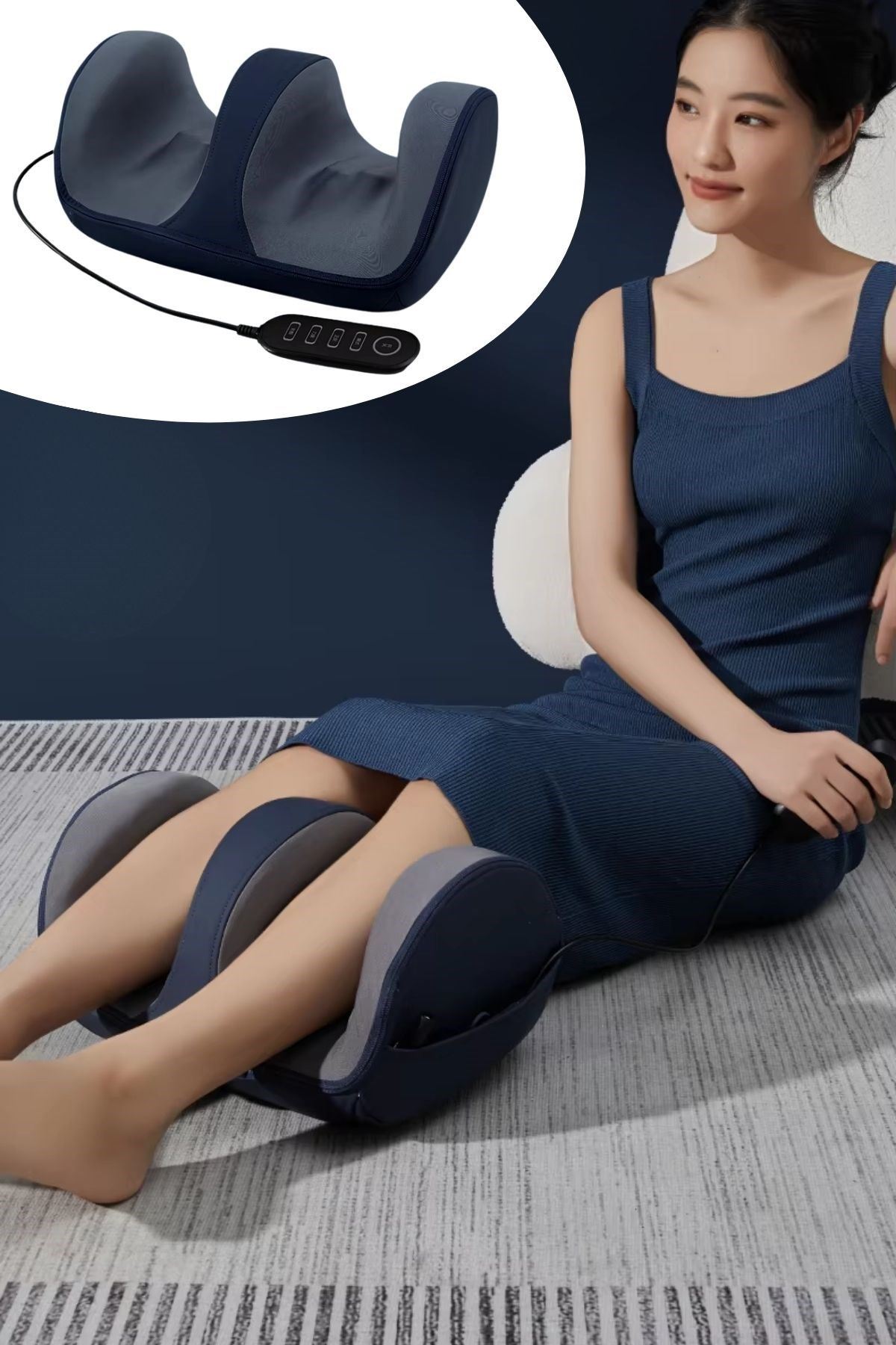 TBL Dekor® Ayak,Baldır ve Bilekler İçin Rahatlatıcı Kumandalı Masaj Aleti