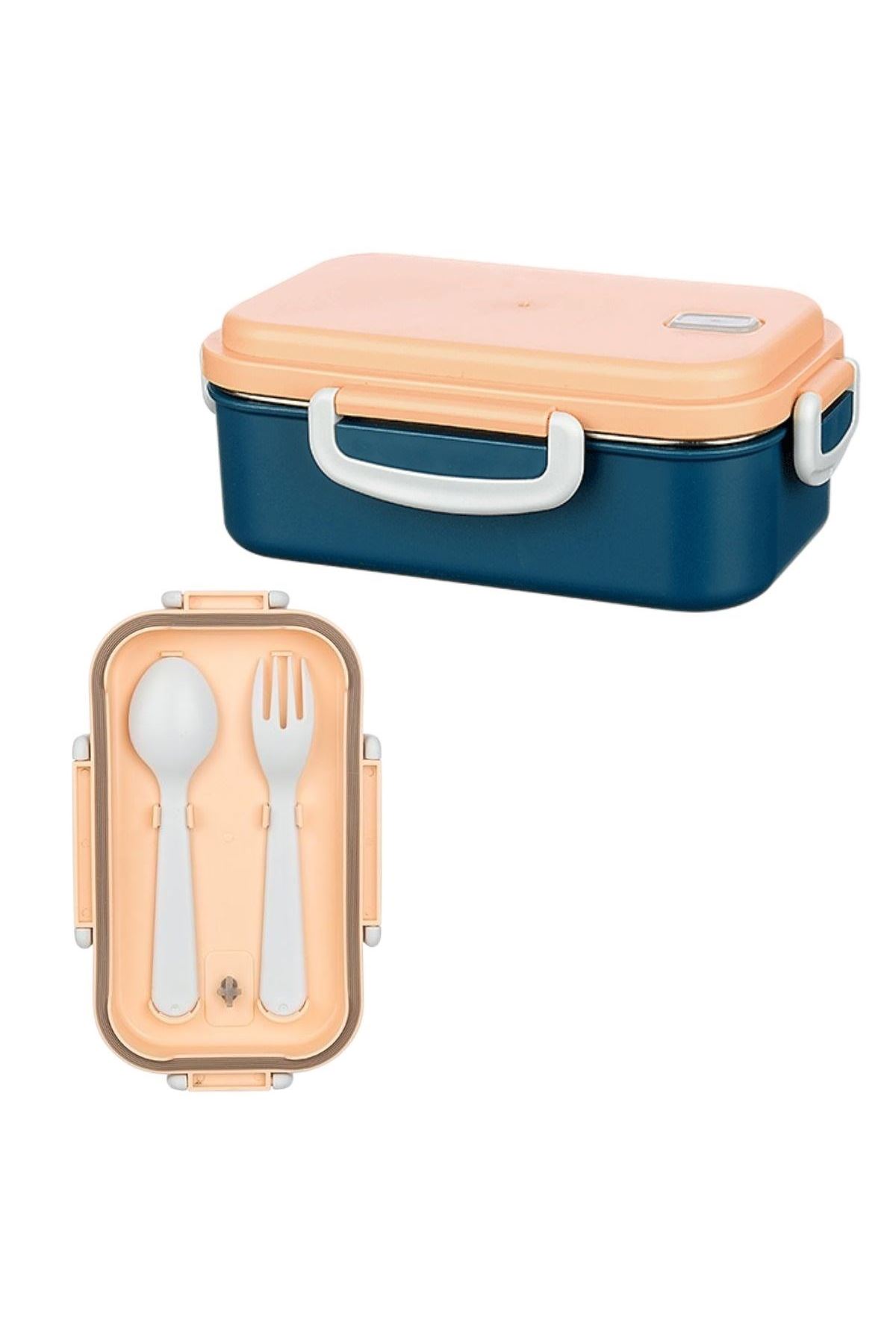 TBL Dekor® 2 Bölmeli 150-300 Ml Paslanmaz Çelik Yemek Kabı Beslenme Kabı Yiyecek Saklama Kabı