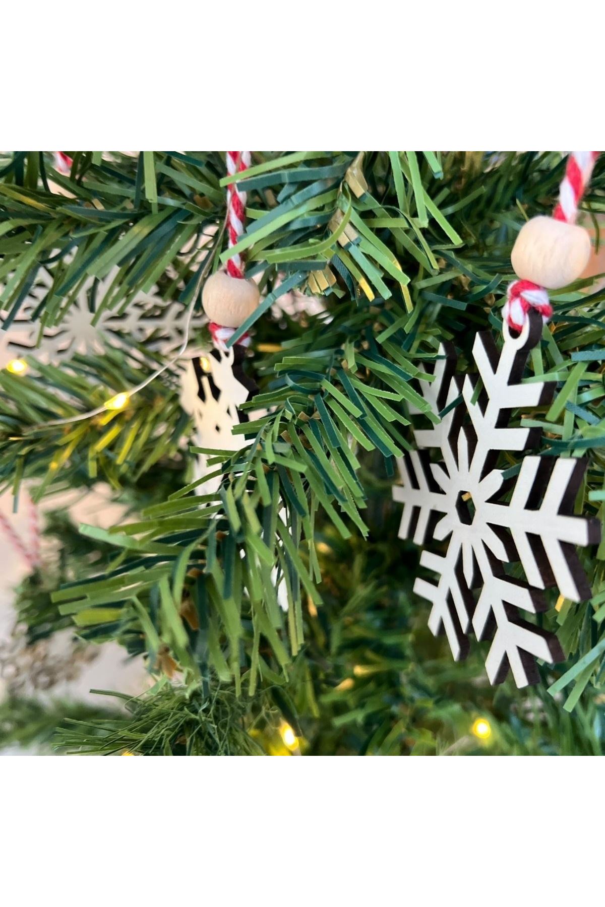 Ahşap Yılbaşı Ağaç Süsü-BY15