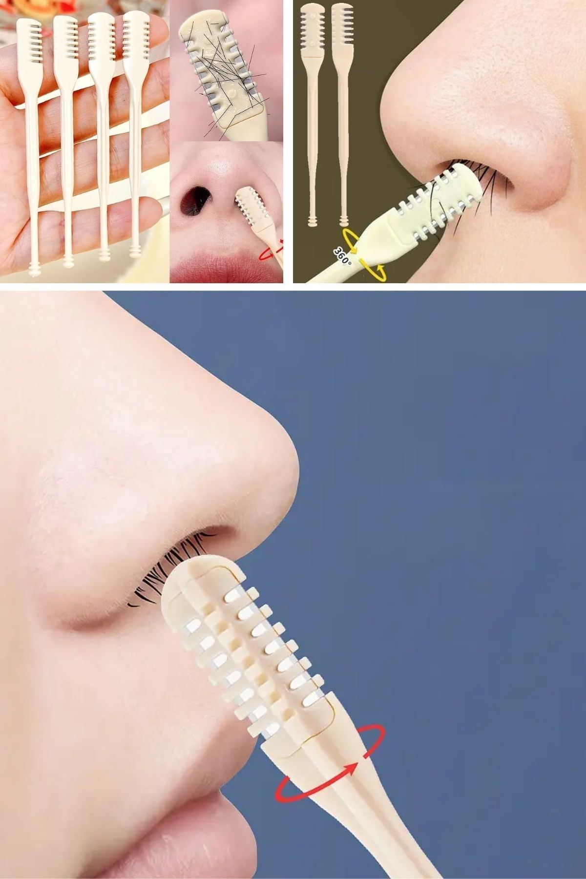 TBL Dekor® 2'Si Bir Arada 2 Parça Kutulu Burun Kıl Alma ve Kulak Temizleme Aparatı