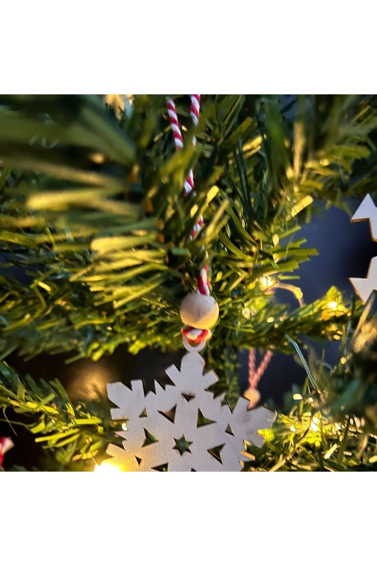 Ahşap Yılbaşı Ağaç Süsü-BY15