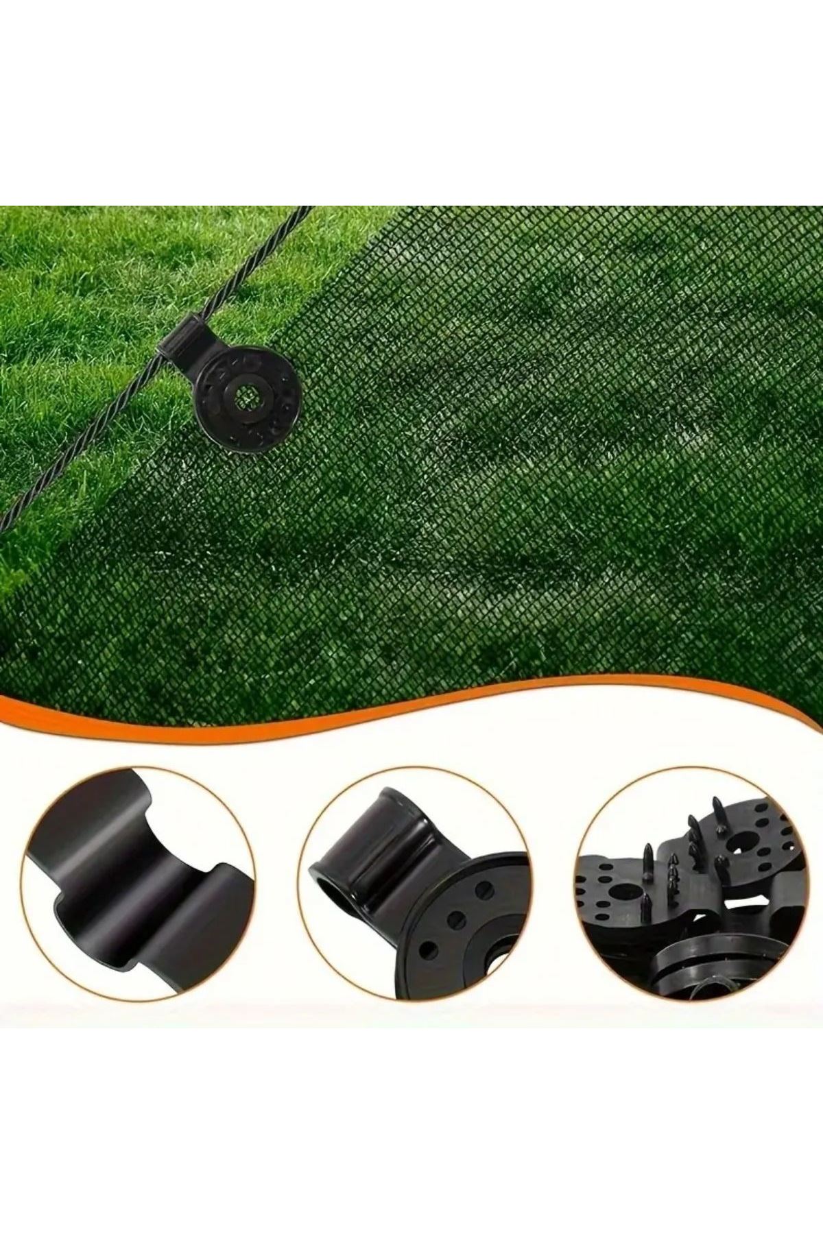 TBL Dekor® 10 Adet Güneşlik Filesi Sabitleme Klipsleri, Gölgelik Bezi ve Brandalar İçin Dayanıklı Plastik Kelepçe Kancaları