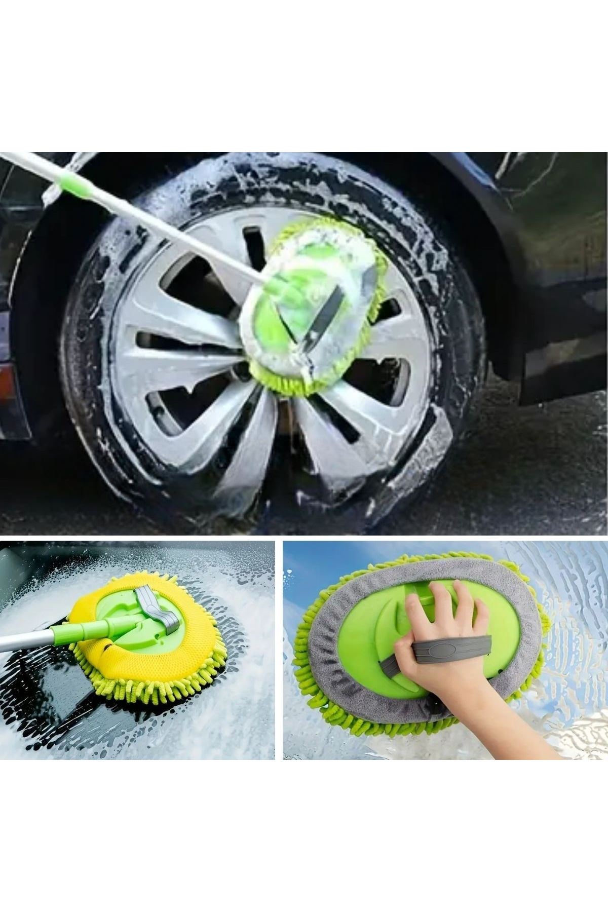 TBL Dekor® Yedek Mikrofiber Bezli Oto Yıkama Mop Seti