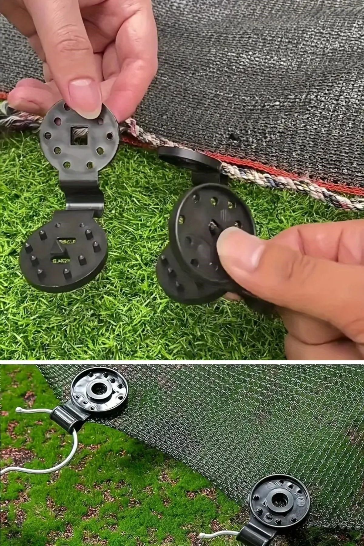 TBL Dekor® 10 Adet Güneşlik Filesi Sabitleme Klipsleri, Gölgelik Bezi ve Brandalar İçin Dayanıklı Plastik Kelepçe Kancaları