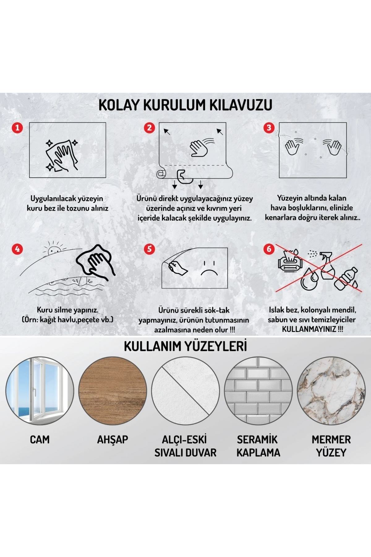 TBL Dekor® 100x100cm Statik Kağıt Renkli Çarpım Tablosu