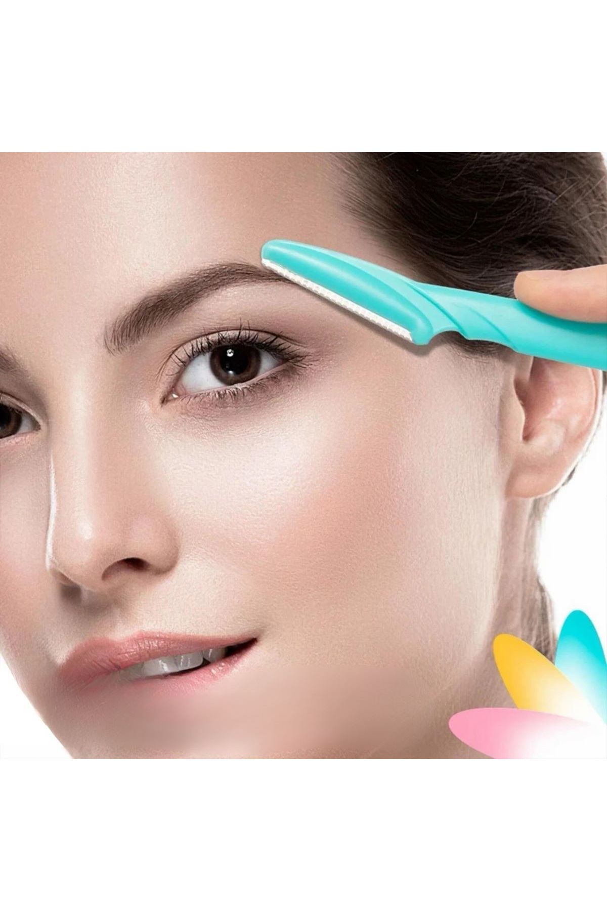 TBL Dekor® 3’lü Kadın Kaş Usturası Seti – Hassas Ciltler İçin Güvenli Yüz Tüy Temizleme Bıçağı