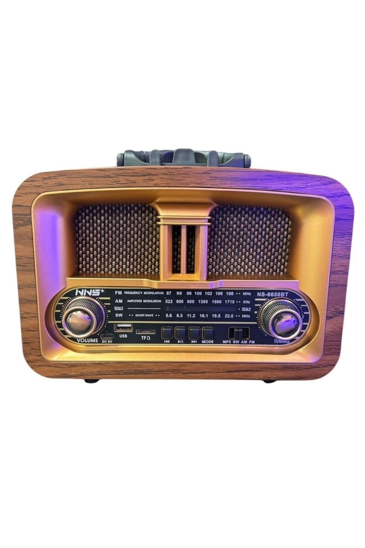 TBL Dekor® Taşınabilir Klasik AM/FM/SW  Retro Ev Radyo USB ile Şarj Olabilen Retro Radyo
