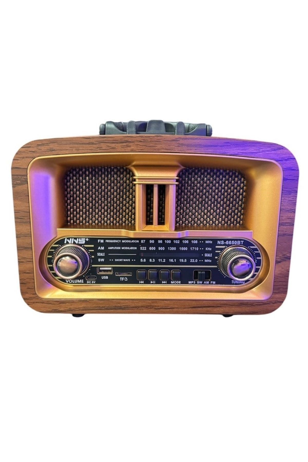 TBL Dekor® Taşınabilir Klasik AM/FM/SW  Retro Ev Radyo USB ile Şarj Olabilen Retro Radyo