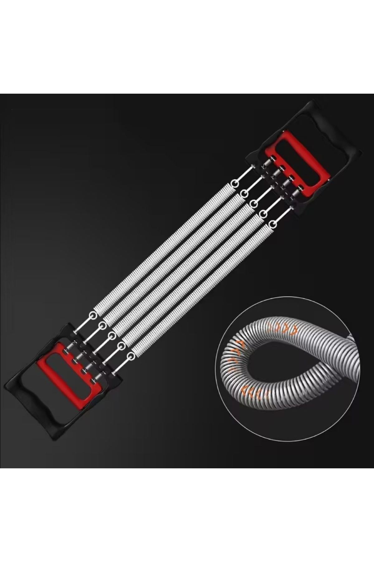 TBL Dekor® Göğüs Genişletme ve Kuvvet Egzersiz Aleti – 5 Yaylı 5 Kademeli Ayarlanabilir Fitness ve Kuvvet Antrenmanı Ekipmanı