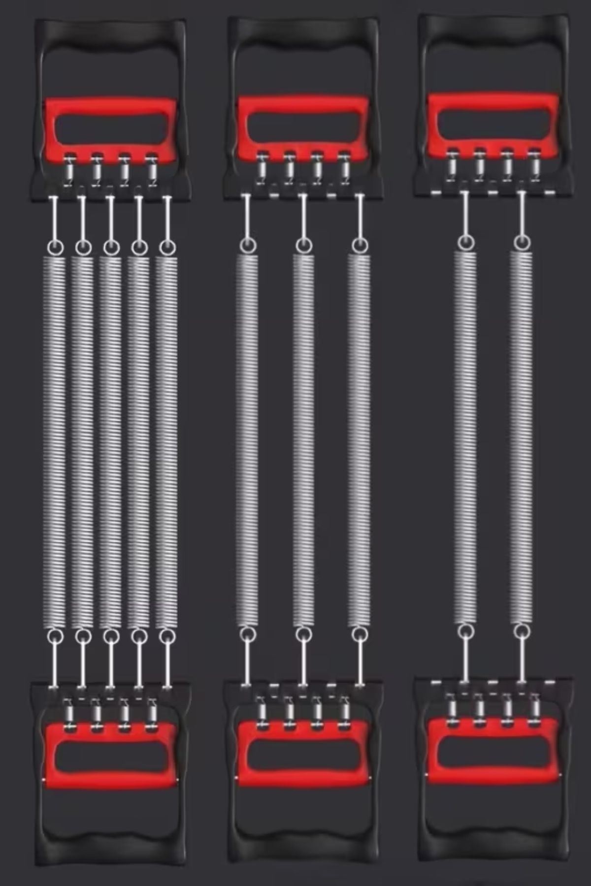 TBL Dekor® Göğüs Genişletme ve Kuvvet Egzersiz Aleti – 5 Yaylı 5 Kademeli Ayarlanabilir Fitness ve Kuvvet Antrenmanı Ekipmanı