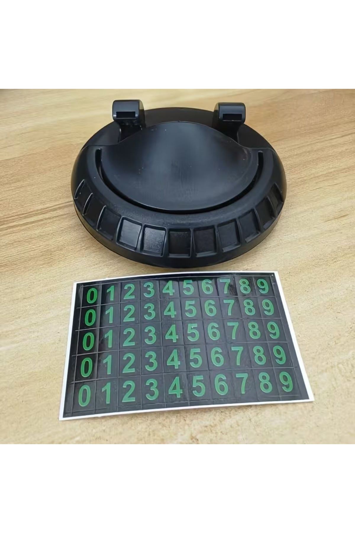 TBL Dekor® Numaratörlü Güçlü Yapışkanlı 360 Derece Dönebilen Su Geçirmez Araç İçi Telefon Tutucu Plastik Aparat