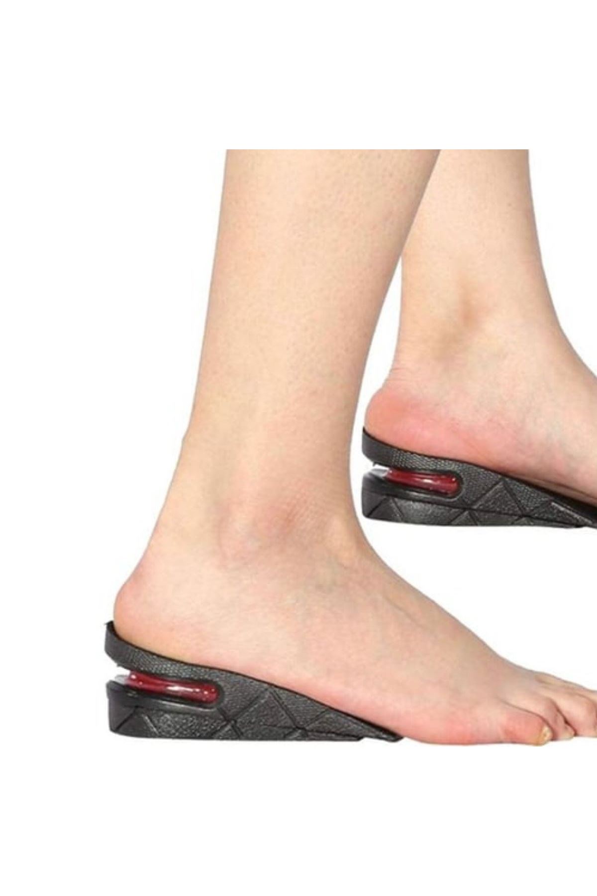 TBL Dekor® 5 cm Boy Uzatıcı Silikon Ortopedik Topuk Tabanlık – Yüksek Konforlu Gizli Yükseltici Ped (Unisex)