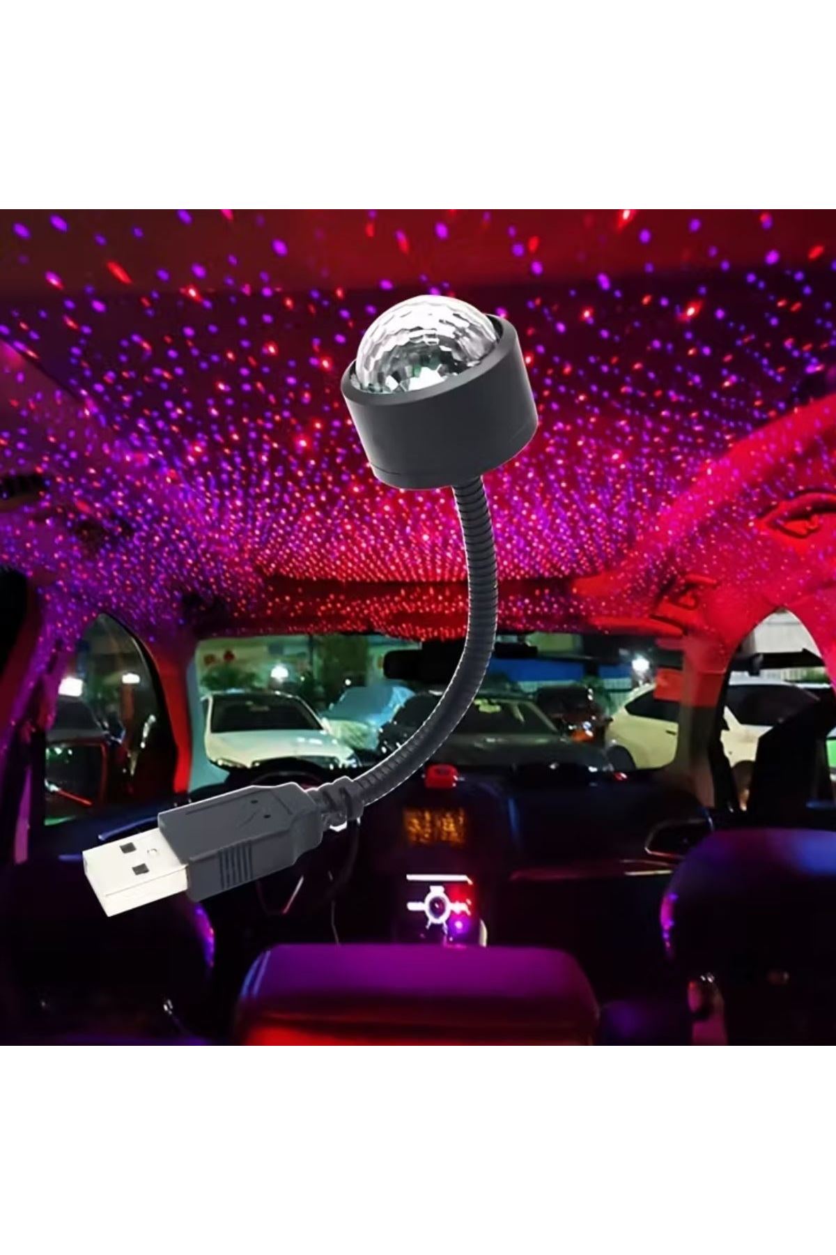 TBL Dekor® USB Sese Duyarlı 8 Farklı Mod Işıklı LED Atmosfer Işığı – Ambiyans Aydınlatması