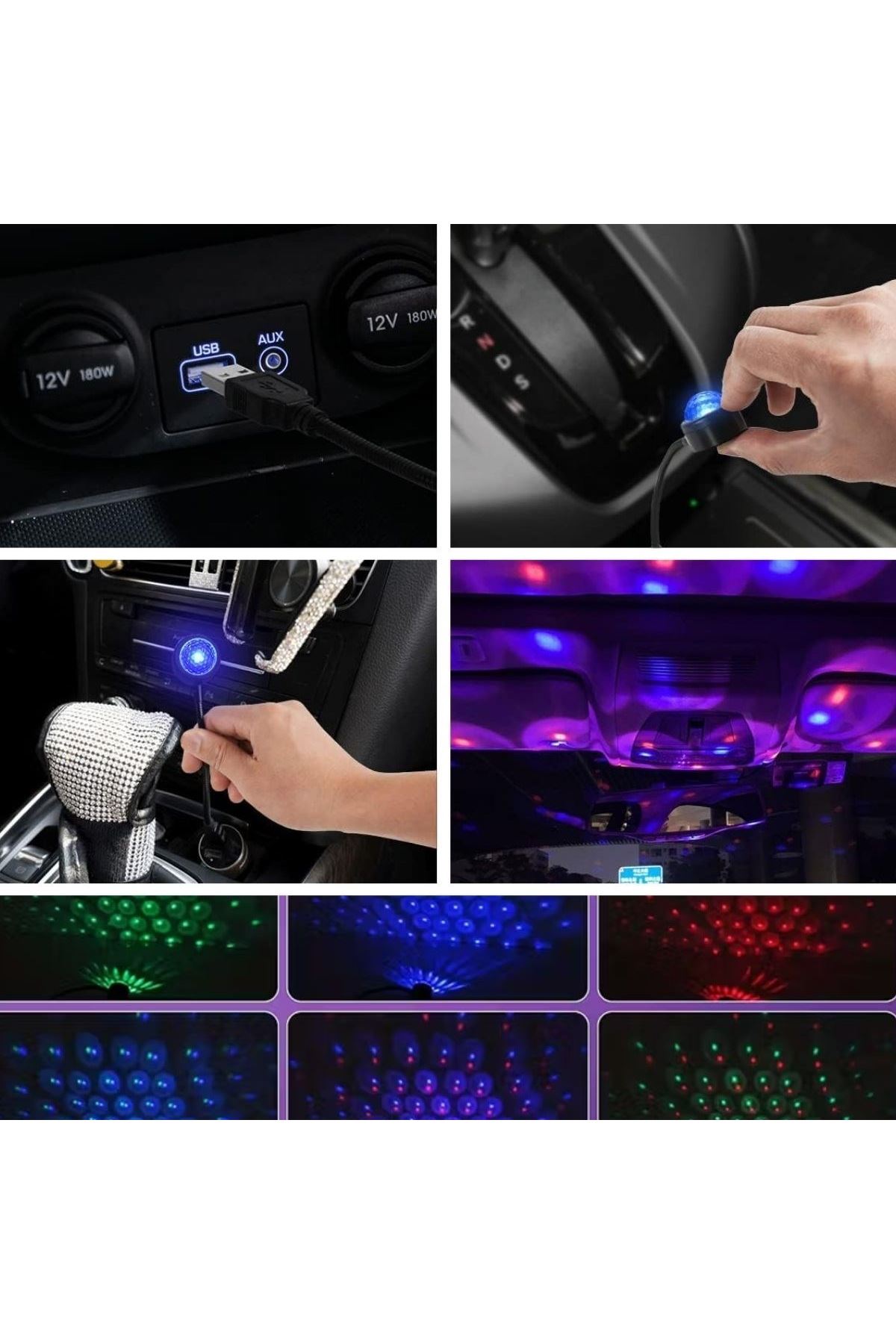 TBL Dekor® USB Sese Duyarlı 8 Farklı Mod Işıklı LED Atmosfer Işığı – Ambiyans Aydınlatması