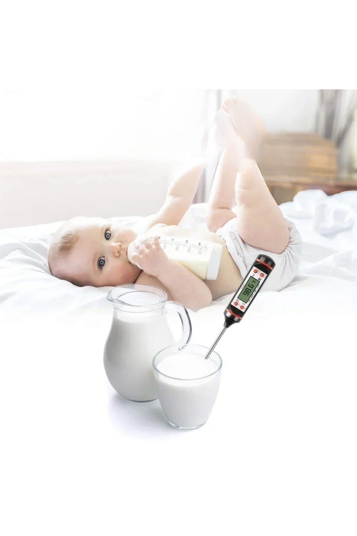 TBL Dekor® Dijital Gıda Termometresi Süt,Et,Yoğurt Mayalama,Mama Derecesi Ölçer Gıda Termometresi