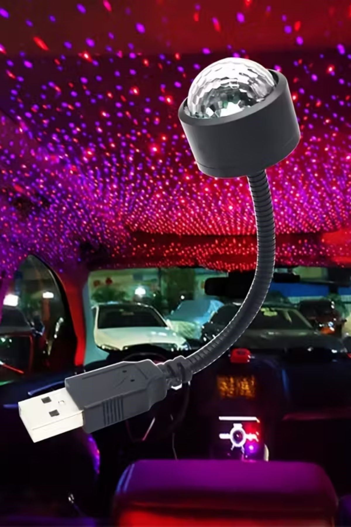 TBL Dekor® USB Sese Duyarlı 8 Farklı Mod Işıklı LED Atmosfer Işığı – Ambiyans Aydınlatması