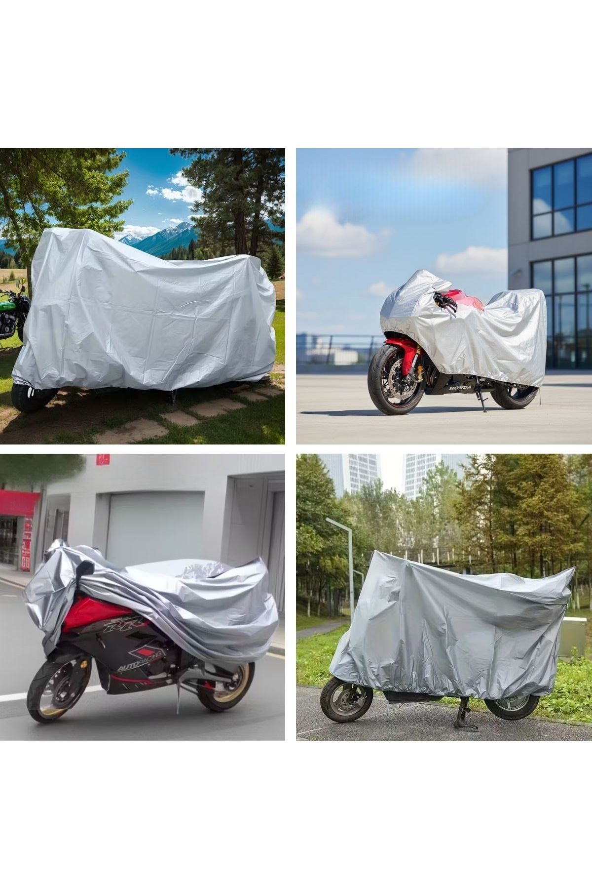 TBL Dekor® Su Geçirmez Yağmur,Kar,Dolu Koruyucu Motorsiklet Brandası - Örtüsü