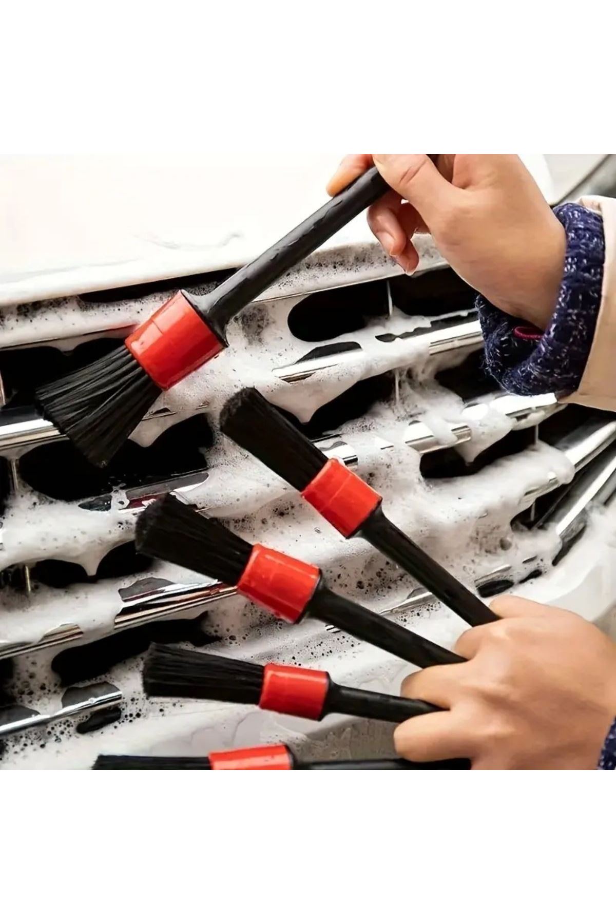 TBL Dekor® 5’li Çok Amaçlı Araç İçi ve Dış Yüzey Temizlik & Detaylandırma Fırça Seti