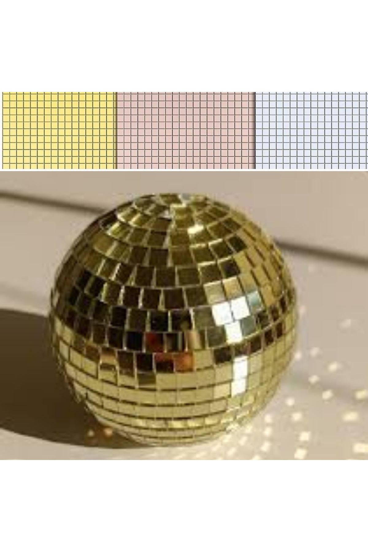 TBL Dekor® Kare Gold Cam Mozaik Fayans Çıkartmaları El İşi Kare Cam Fayans Kendinden Yapışkanlı Aynalı Dekor Panel 30x30 Cm