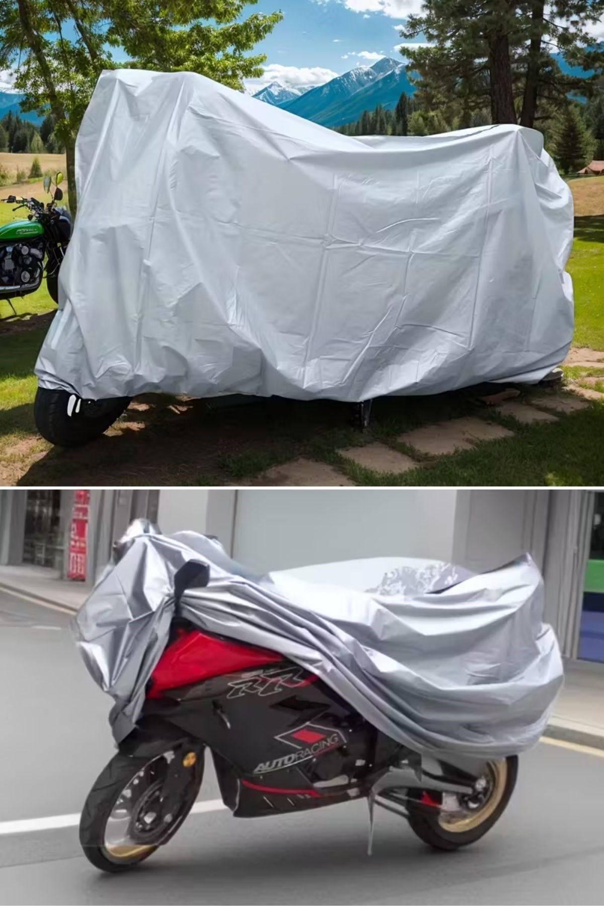 TBL Dekor® Su Geçirmez Yağmur,Kar,Dolu Koruyucu Motorsiklet Brandası - Örtüsü