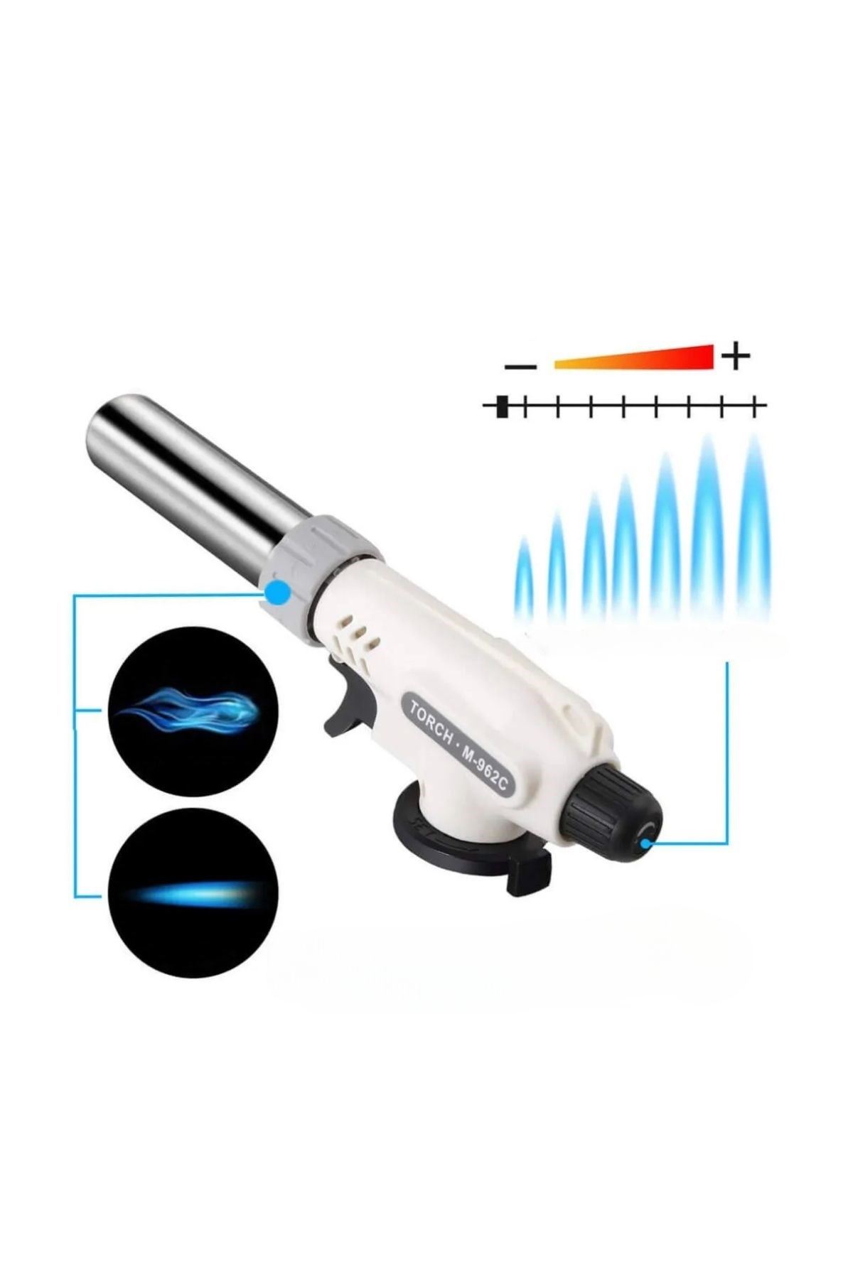 TBL Dekor®  1300°C Çok Amaçlı Gaz Torch Çakmak - Mutfak, Mangal, Lehimleme Pürmüz Alev Tabancası