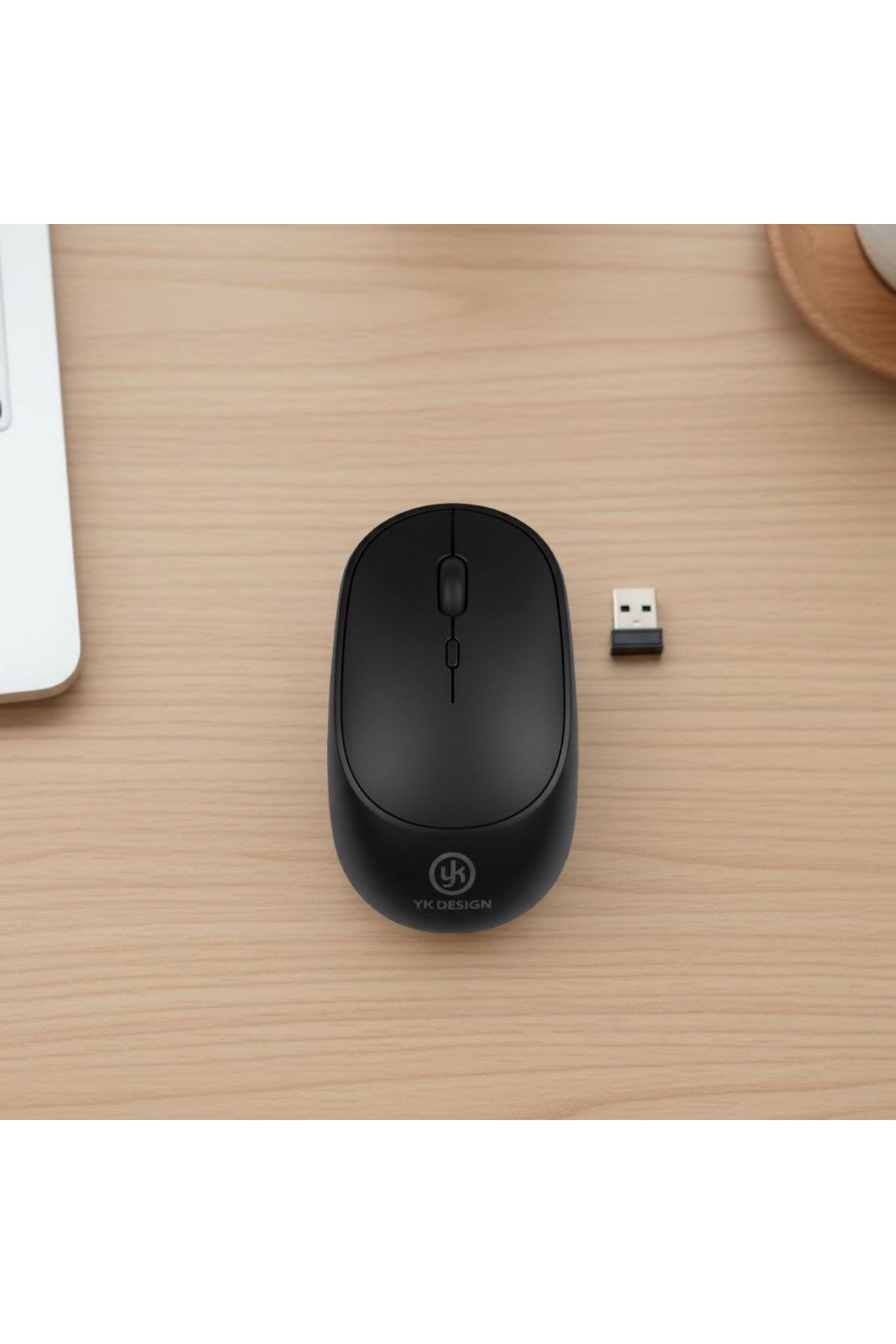 TBL Dekor® Siyah Renkli Ergonomik Sessiz Kablosuz Mouse – USB Alıcılı, Ofis ve Oyun İçin Konforlu Bilgisayar Faresi MS6310