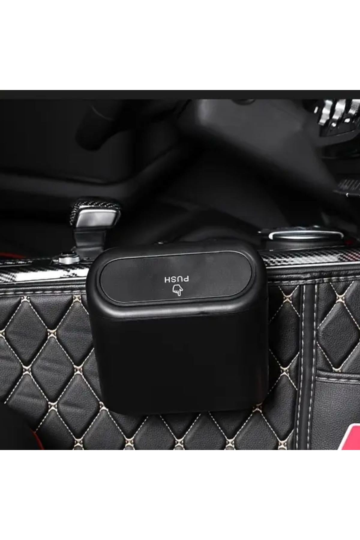 TBL Dekor® Araç İçi Takılarak Sabitlenebilen Mini Kapaklı Çöp Kovası