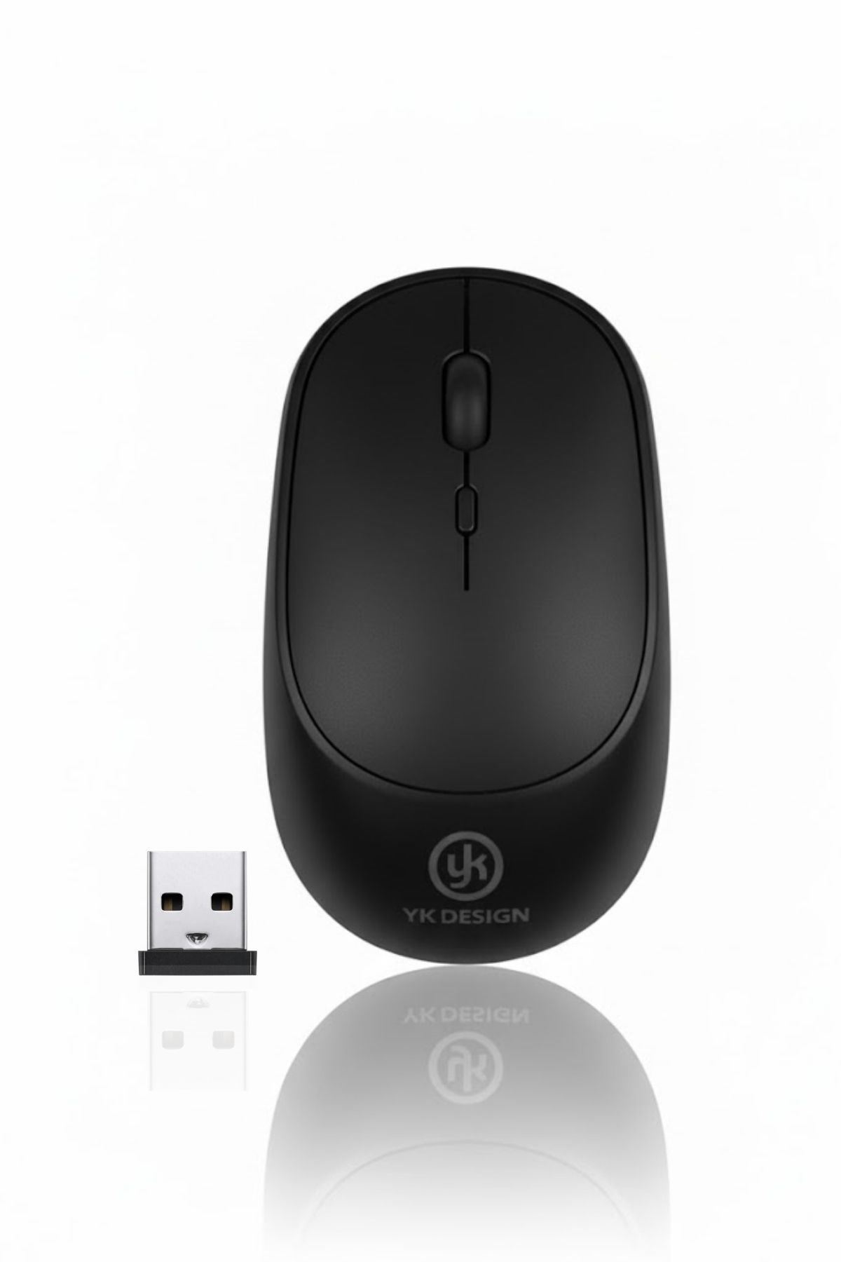 TBL Dekor® Siyah Renkli Ergonomik Sessiz Kablosuz Mouse – USB Alıcılı, Ofis ve Oyun İçin Konforlu Bilgisayar Faresi MS6310