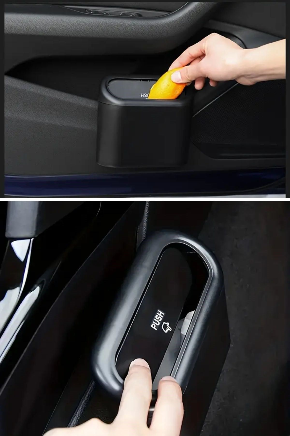 TBL Dekor® Araç İçi Takılarak Sabitlenebilen Mini Kapaklı Çöp Kovası