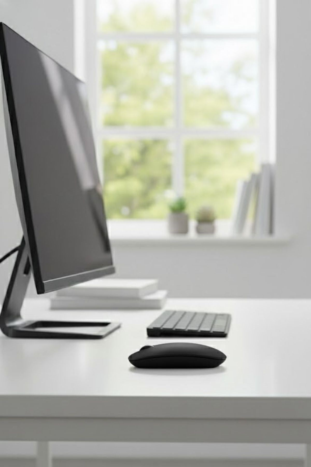 TBL Dekor® Siyah Renkli Ergonomik Sessiz Kablosuz Mouse – USB Alıcılı, Ofis ve Oyun İçin Konforlu Bilgisayar Faresi MS6310