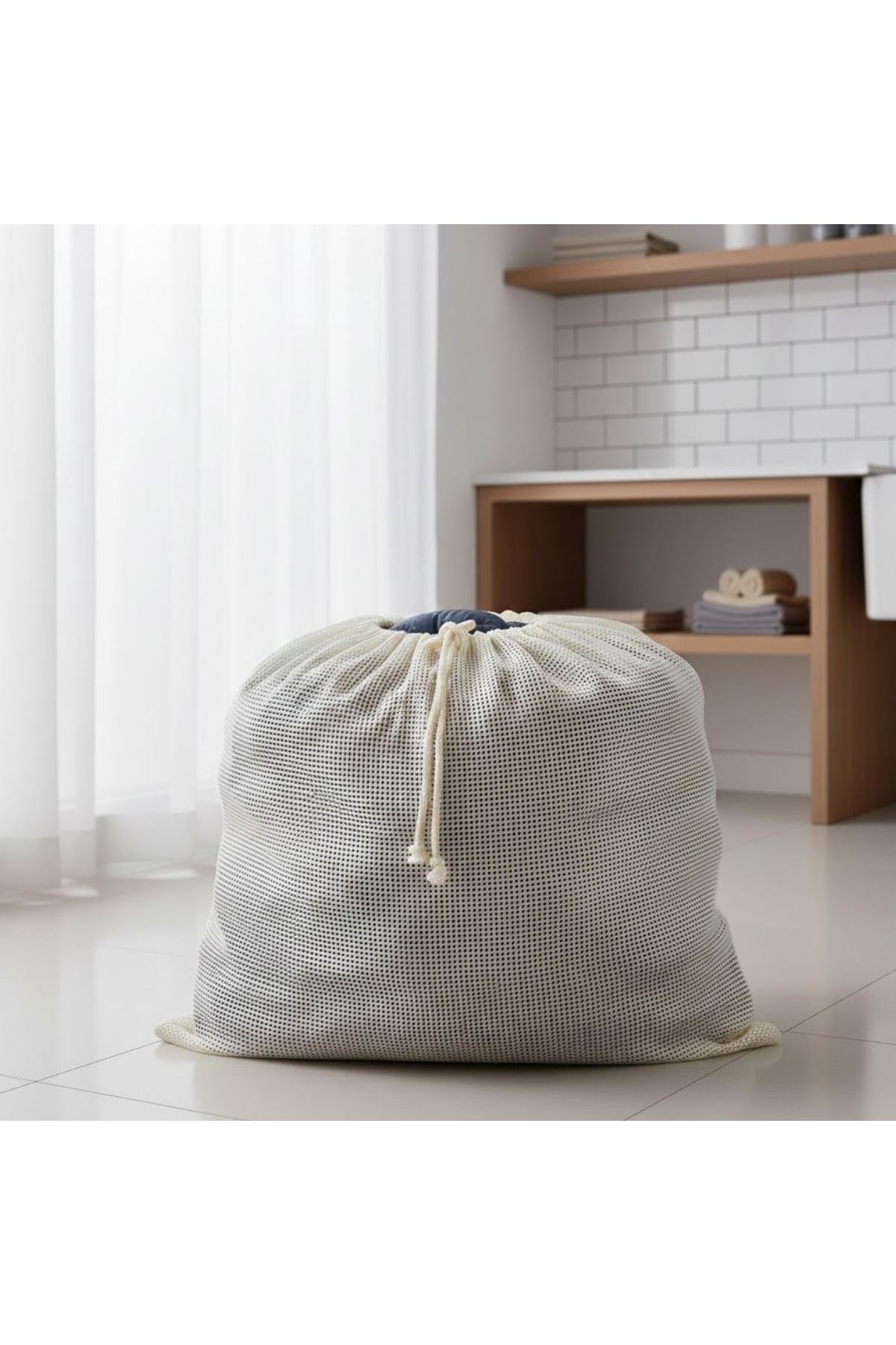 TBL Dekor® Battal Boy 120x150 cm Mont ve perde Yıkama Filesi–Extra Büyük, Dayanıklı, Nefes Alabilir Çamaşır Koruma Torbası