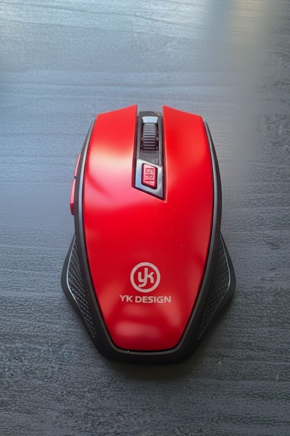 TBL Dekor® Kırmızı Renkli Baş Parmak Destekli Ergonomik Sessiz Kablosuz Mouse – USB Alıcılı, Ofis ve Oyun İçin Konforlu Bilgisayar Faresi MS6300