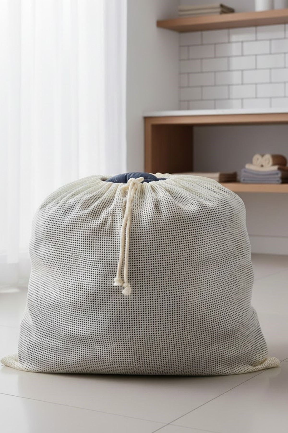 TBL Dekor® Battal Boy 120x150 cm Mont ve perde Yıkama Filesi–Extra Büyük, Dayanıklı, Nefes Alabilir Çamaşır Koruma Torbası