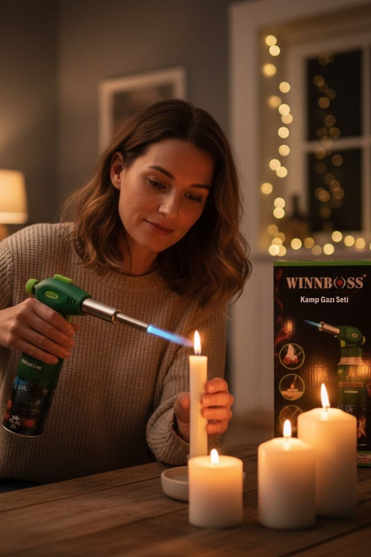 TBL Dekor® Outdoor Kamp, Piknik ve Tamir İşleri İçin Kamp Gazı Seti – Taşınabilir Pürmüz Alev Tabancası ve Yüksek Performanslı Gaz Kartuşu