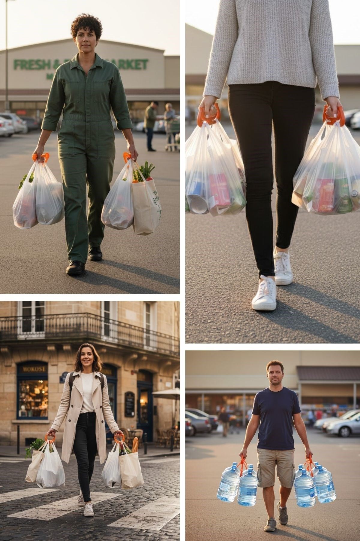 "TBL Dekor® Ergonomik Poşet Taşıma Aparatı – Ağır Yük Taşıyıcı Tutacak, Elden Kesme Yapmayan Kolay Taşıma Kancası, Market ve Alışveriş Çantası Taşıyıc