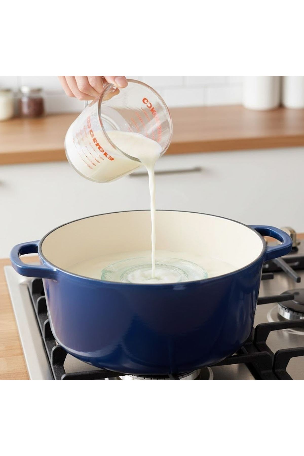 TBL Dekor® Cam Süt Kaynatma ve Taşma Önleyici Aparat – Süt Taşırmaz Güvenli Kaynatma,Isıya Dayanıklı Cam