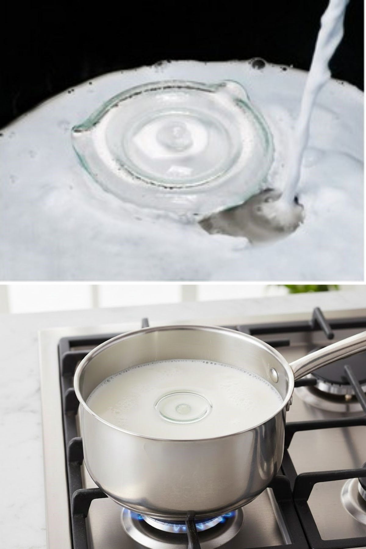 TBL Dekor® Cam Süt Kaynatma ve Taşma Önleyici Aparat – Süt Taşırmaz Güvenli Kaynatma,Isıya Dayanıklı Cam