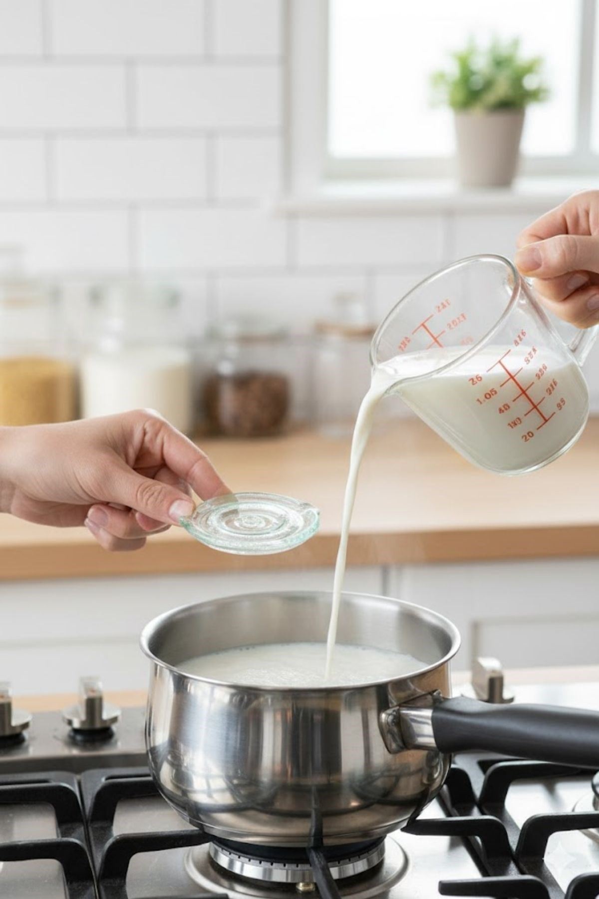 TBL Dekor® Cam Süt Kaynatma ve Taşma Önleyici Aparat – Süt Taşırmaz Güvenli Kaynatma,Isıya Dayanıklı Cam