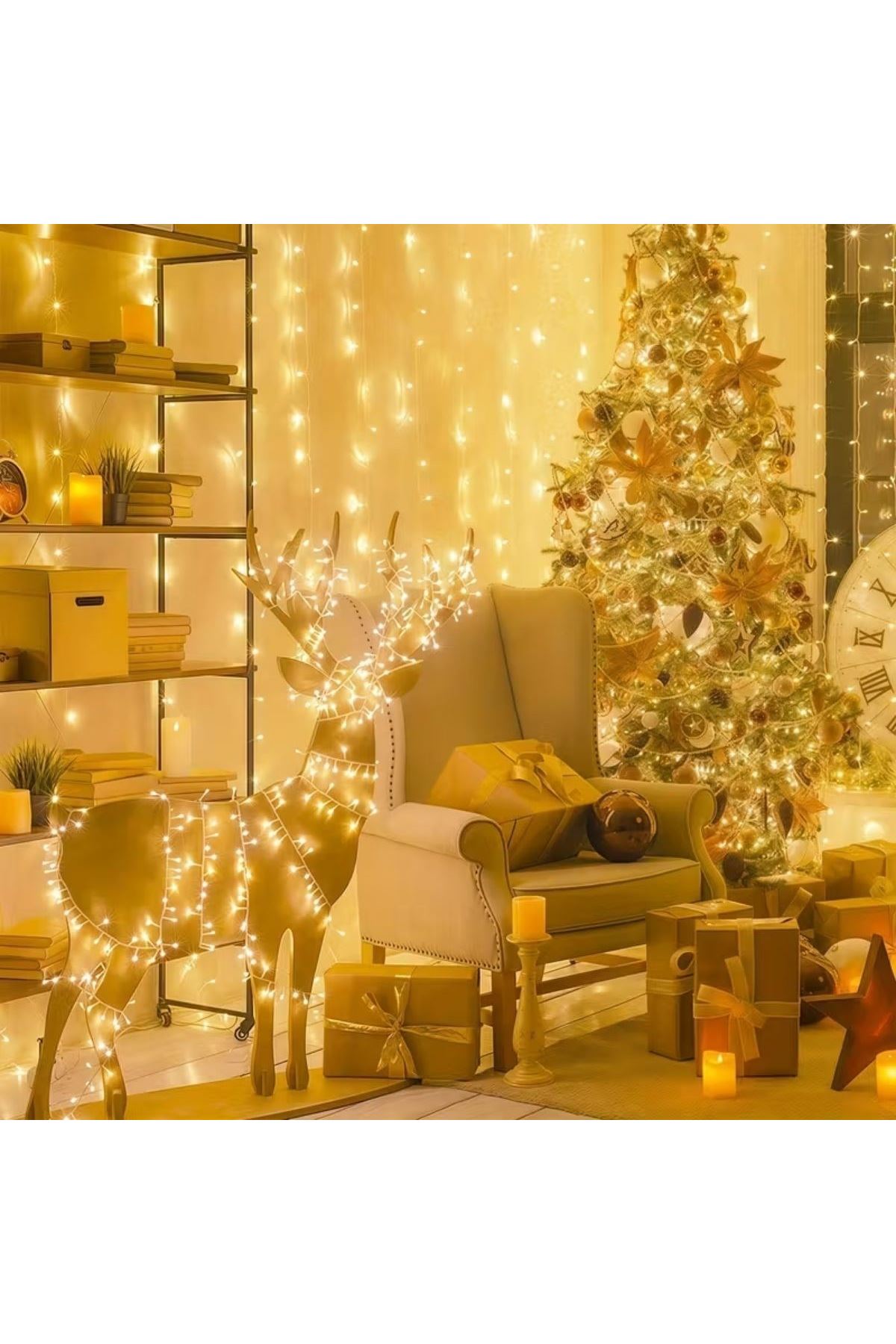 TBL Dekor® Günışığı Renk 5 Farklı Işık Modlu 10 Metre Eklemeli Dekor Boncuk Model Dekoratif Led